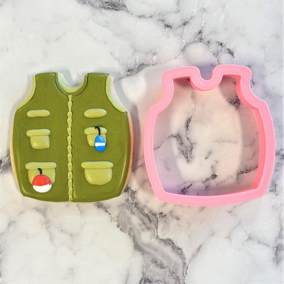 Fishing Vest Cookie Cutter