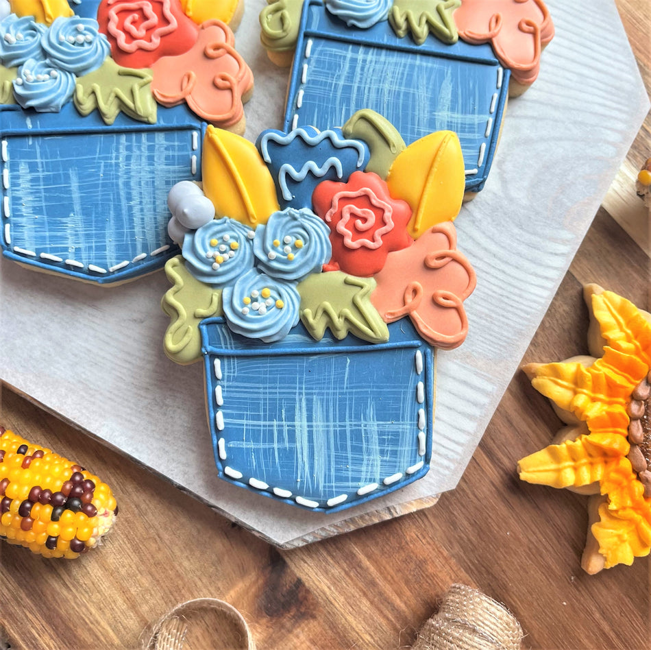 Fall Floral Cookie Cutter BUNDLE and Digital Decorating Guide