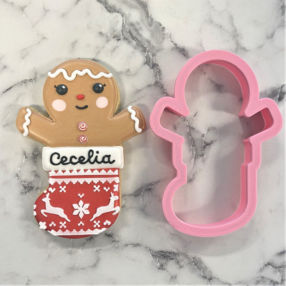 Gingerbread in Stocking Cookie Cutter