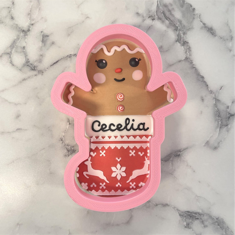 Gingerbread in Stocking Cookie Cutter