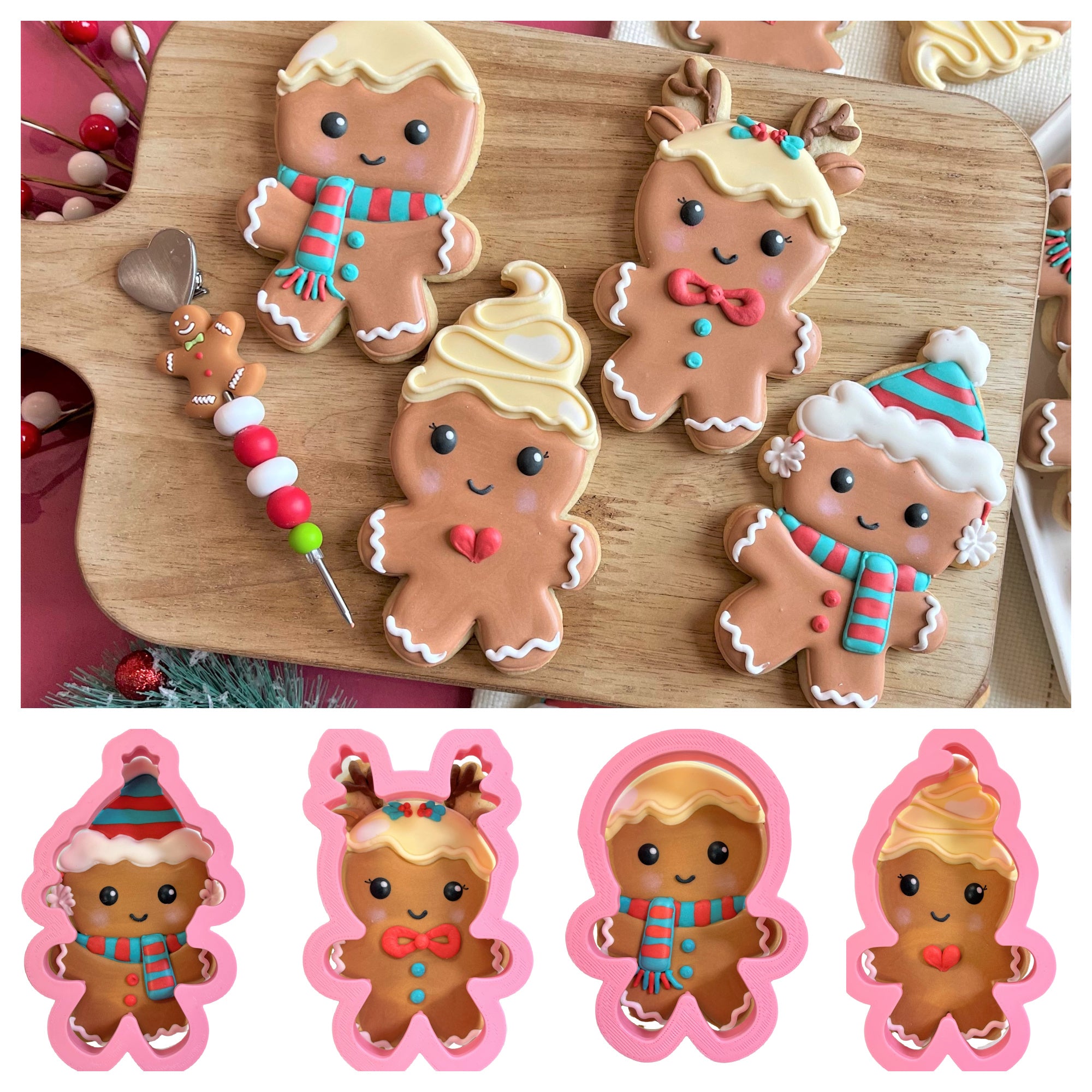 Gingerbread Cookie Decorating Kit - Maggie & Molly's Bakery