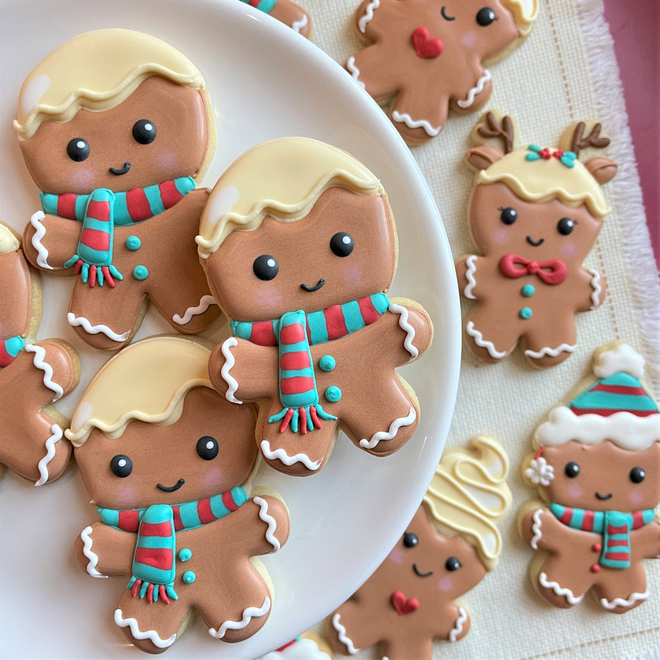 Gingerbread with Scarf Cookie Cutter