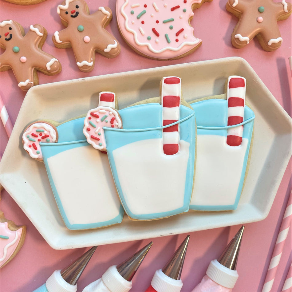 Glass with Straw Cookie Cutter