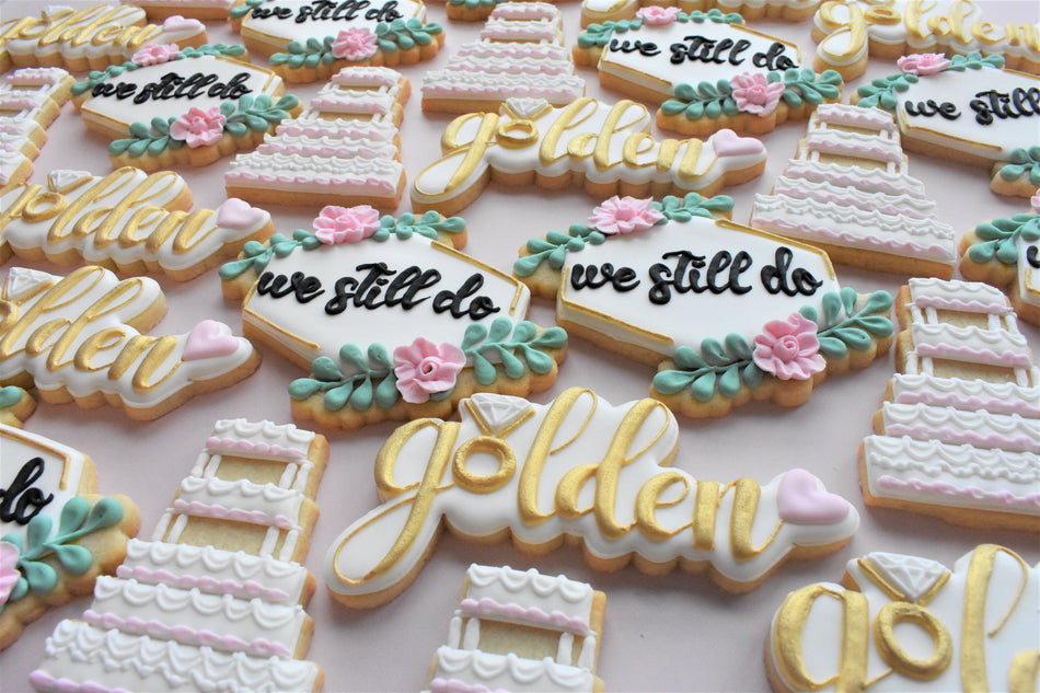 Golden Anniversary Cookie Cutter Set