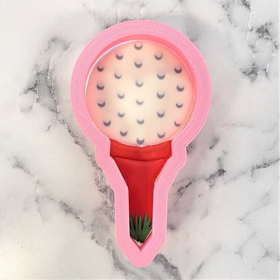 Golf Ball with Tee Cookie Cutter
