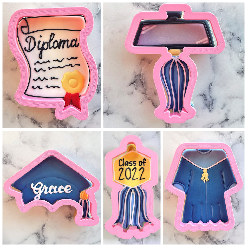 Graduation Cookie Cutter Set
