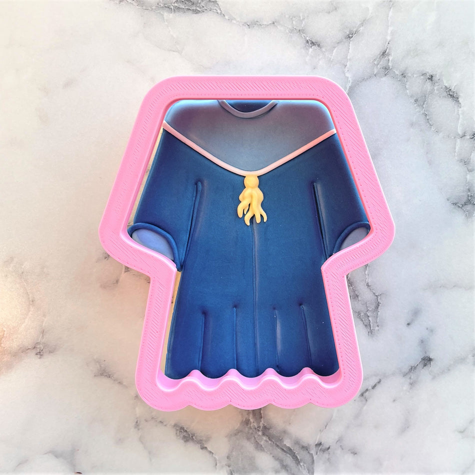 Grad Gown Cookie Cutter