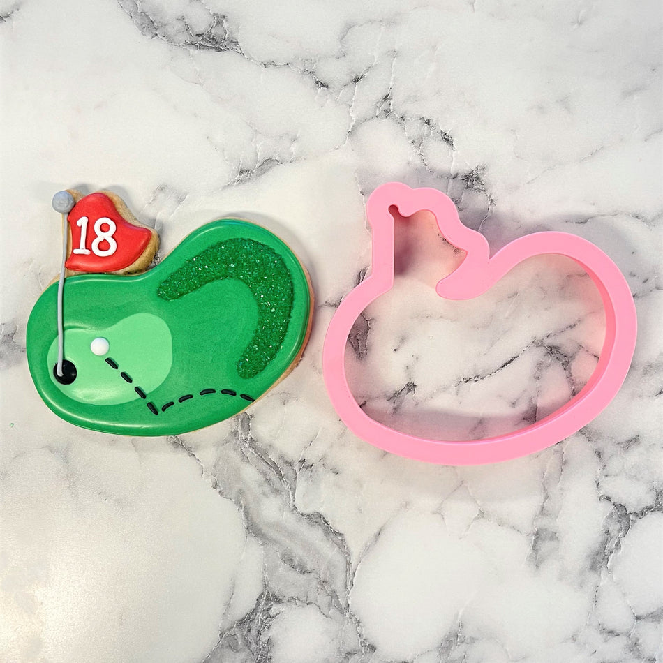 Green with Flag Cookie Cutter