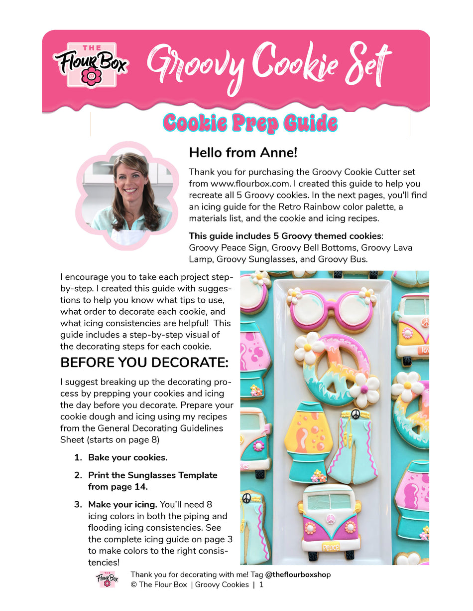 Groovy Cookie Decorating Kit and Digital Decorating Guide