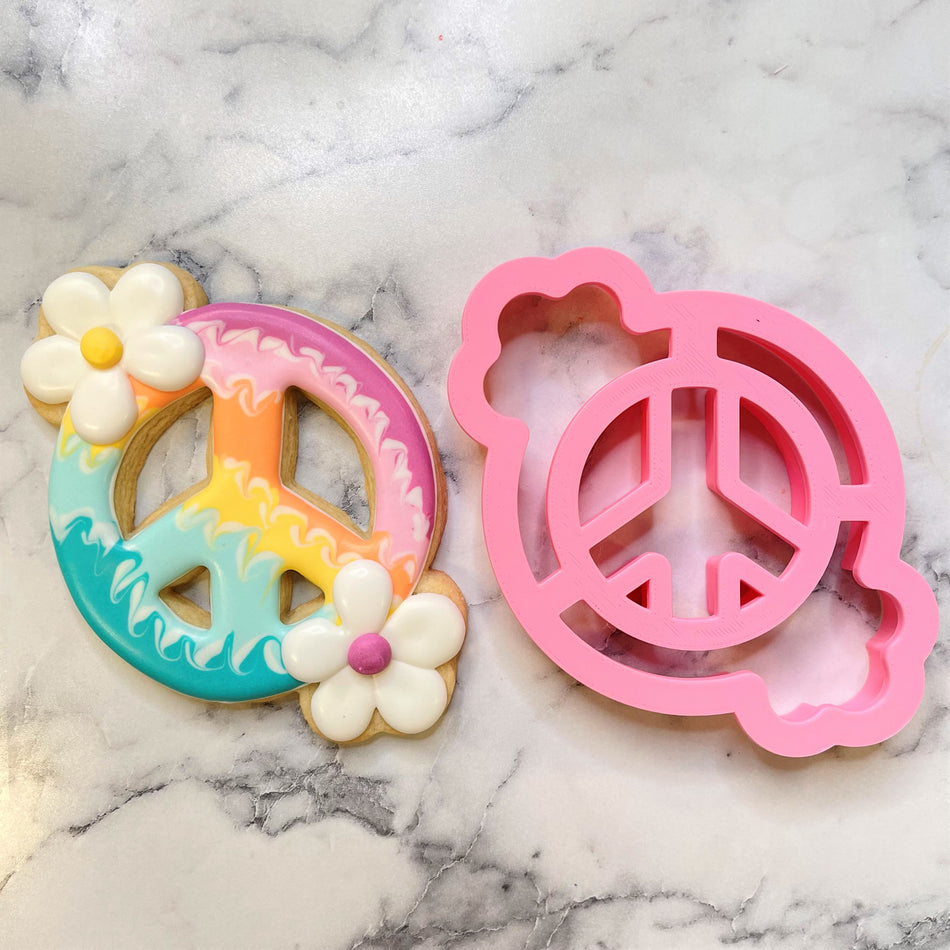 Groovy Peace Sign Cookie Cutter