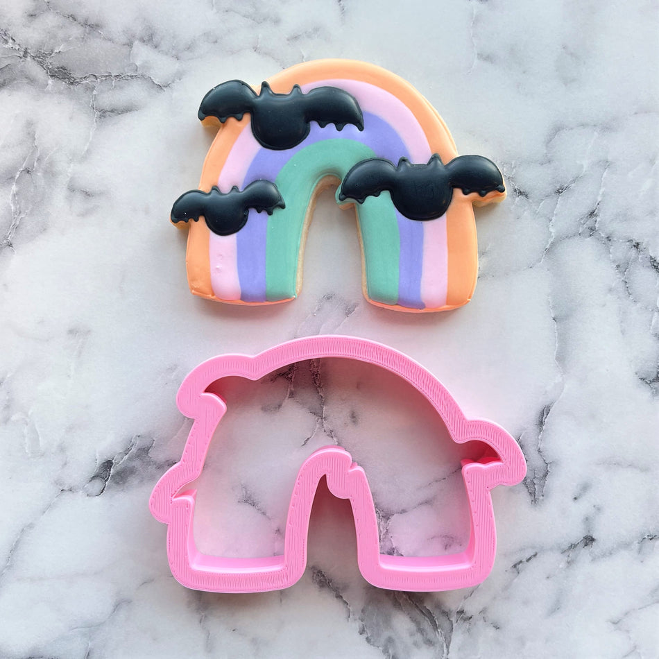 Hippie Bat Rainbow Cookie Cutter