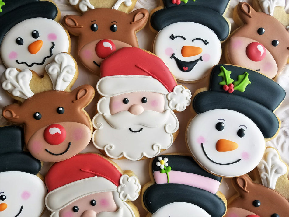 Snowman Face Cookie Cutter by The Flour Box