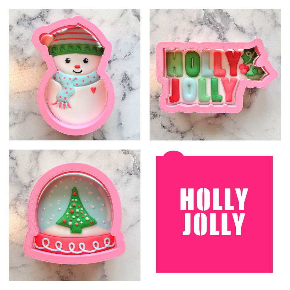 Holly Jolly BUNDLE with Stencil