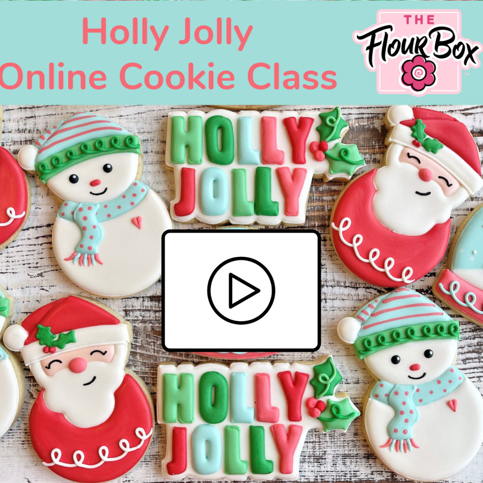Holly Jolly Cookie Decorating Class RECORDING with Optional Kit