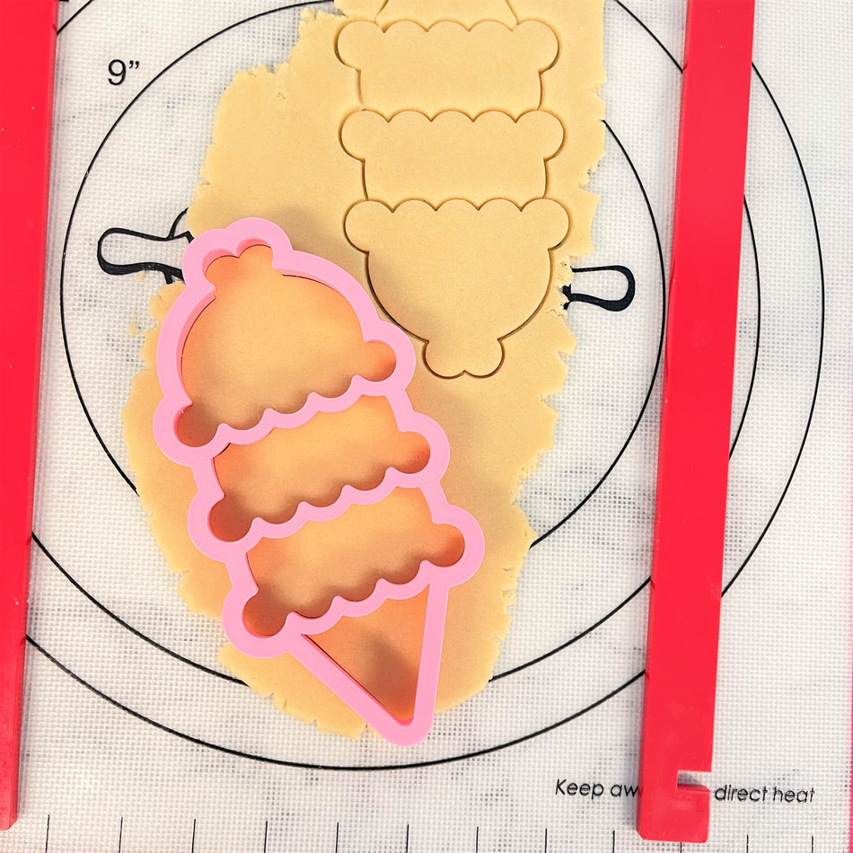 Ice Cream Cone Stack 4-in-1 Multi-Cookie Cutter