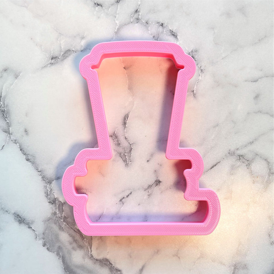 Latte on Books Cookie Cutter