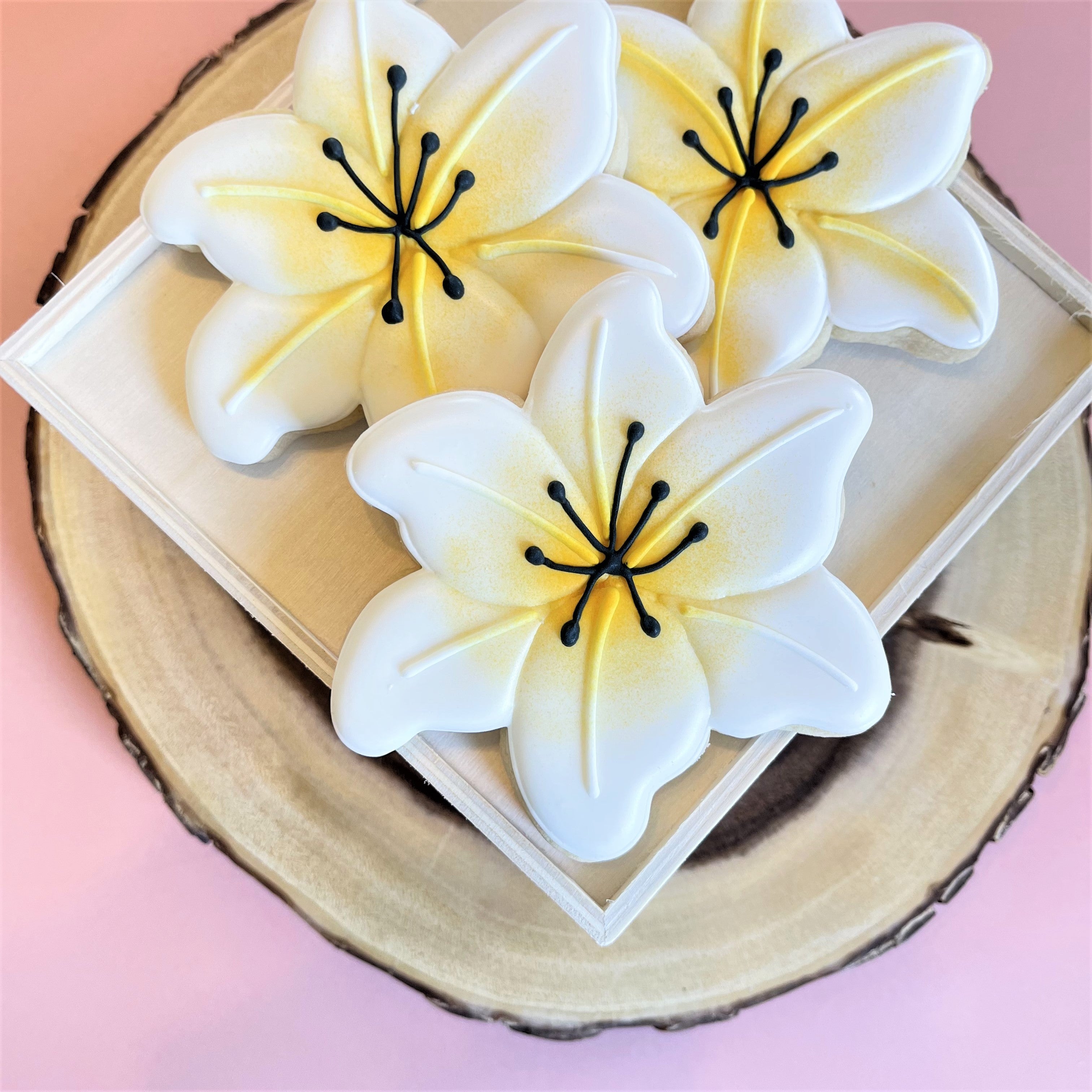 white lily sugar cookies Lily Cookie Cutter – The Flour Box