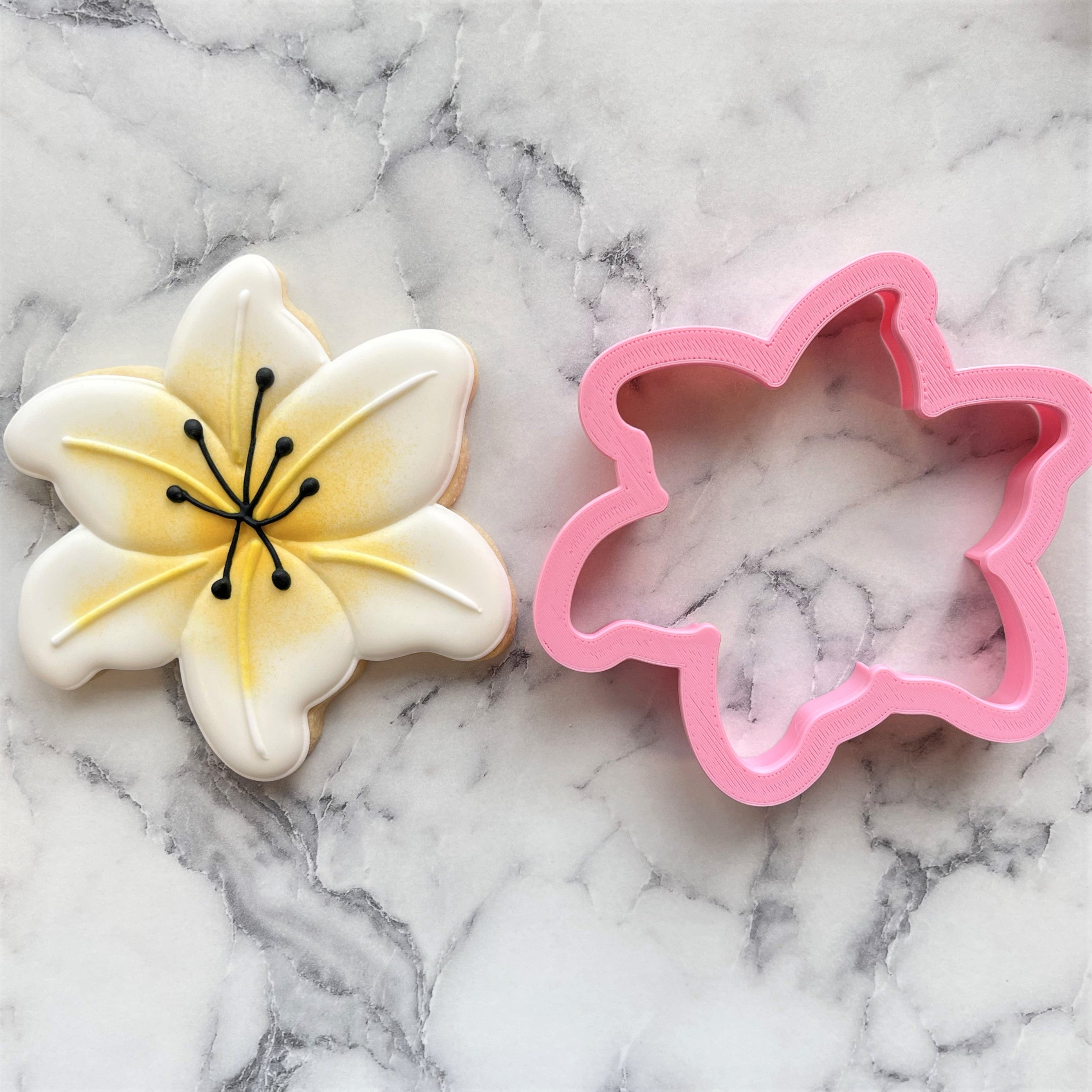 white lily biscuit cutter Lily Cookie Cutter