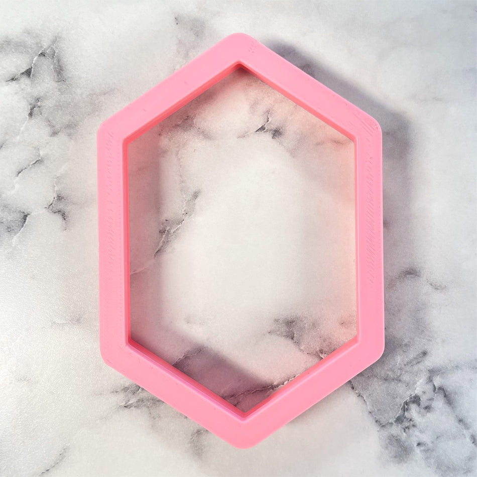 Hexagon Long Plaque Cookie Cutter
