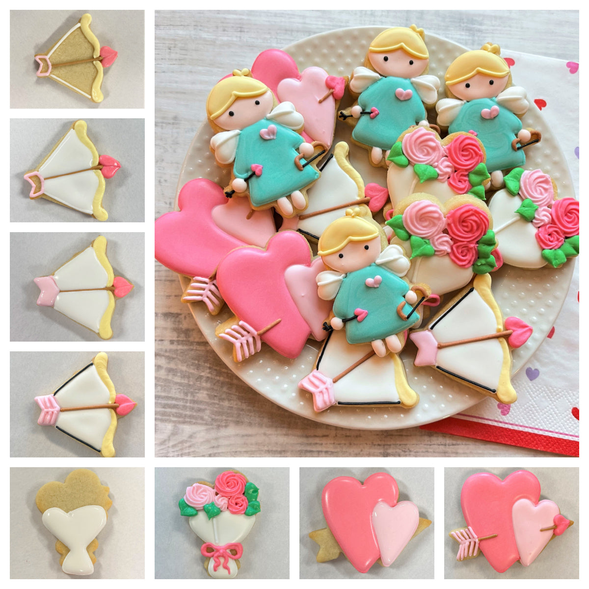 Mini Double Heart with Arrow Cookie Cutter