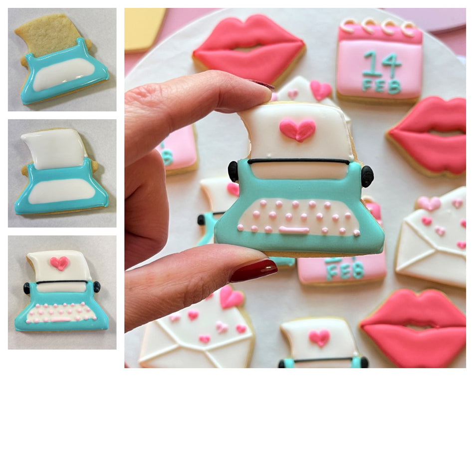 Mini Typewriter Cookie Cutter