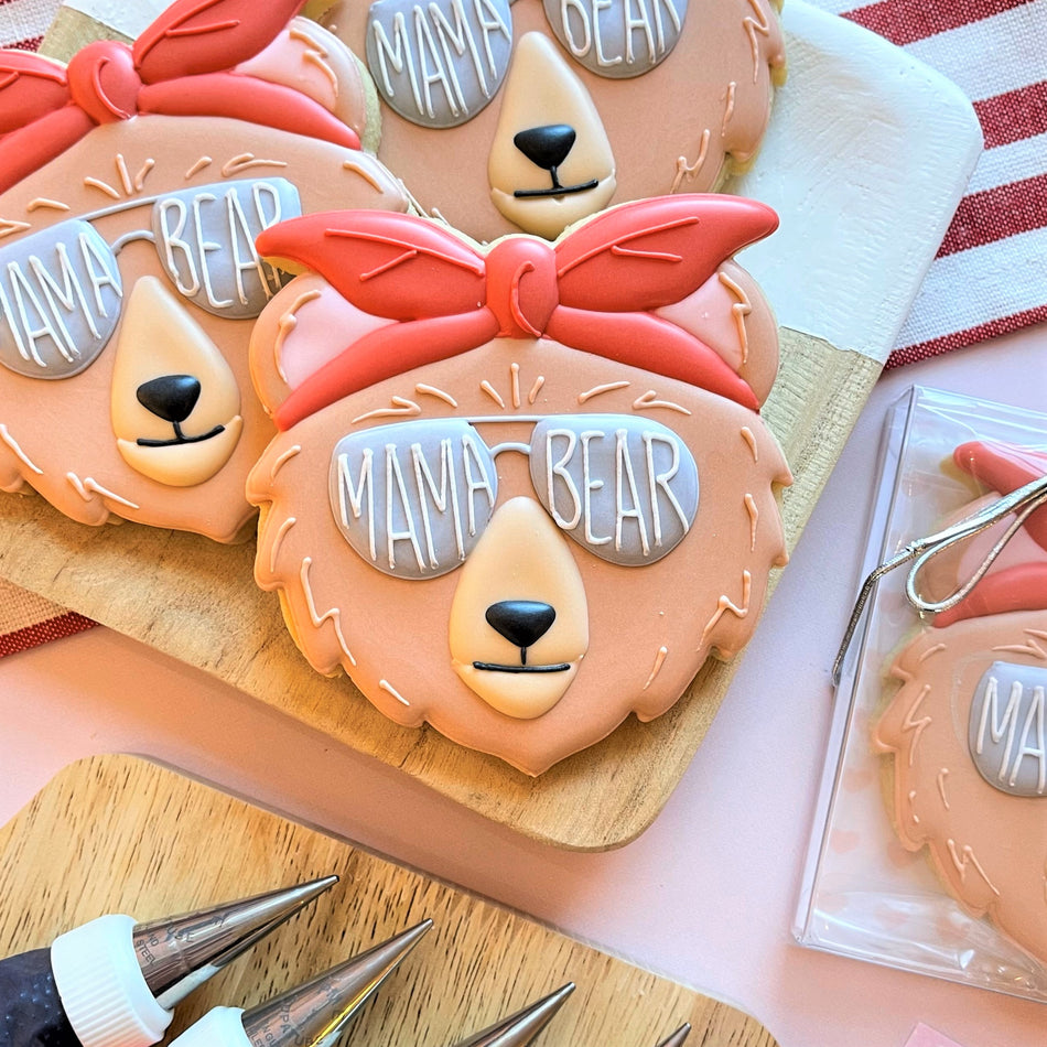Mama Bear Face Cookie Cutter