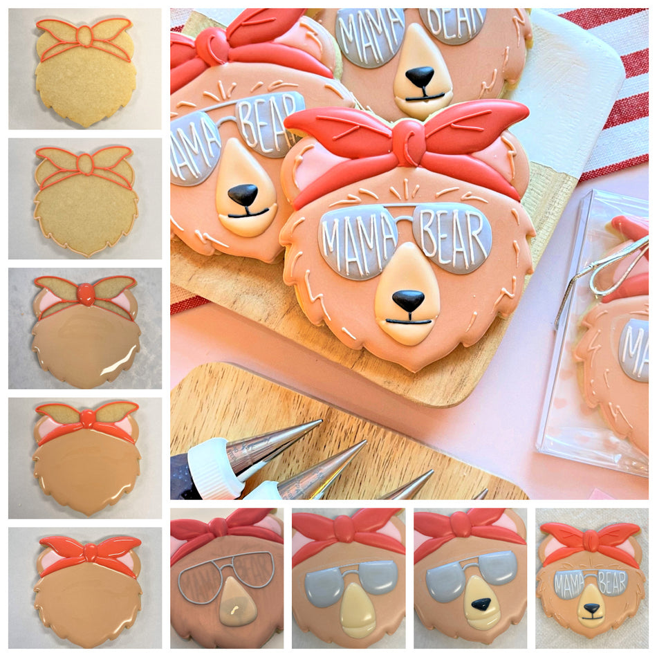 Mama Bear Face Cookie Cutter