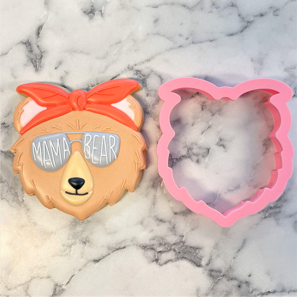 Mama Bear Face Cookie Cutter