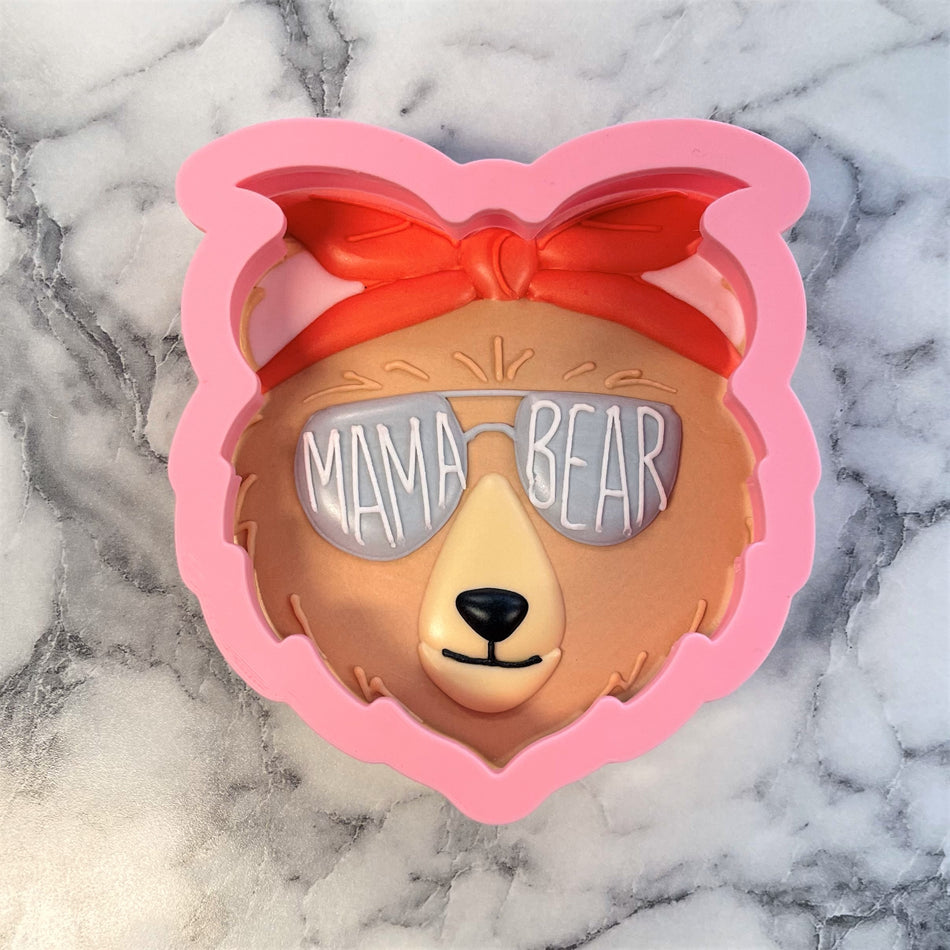 Mama Bear Face Cookie Cutter