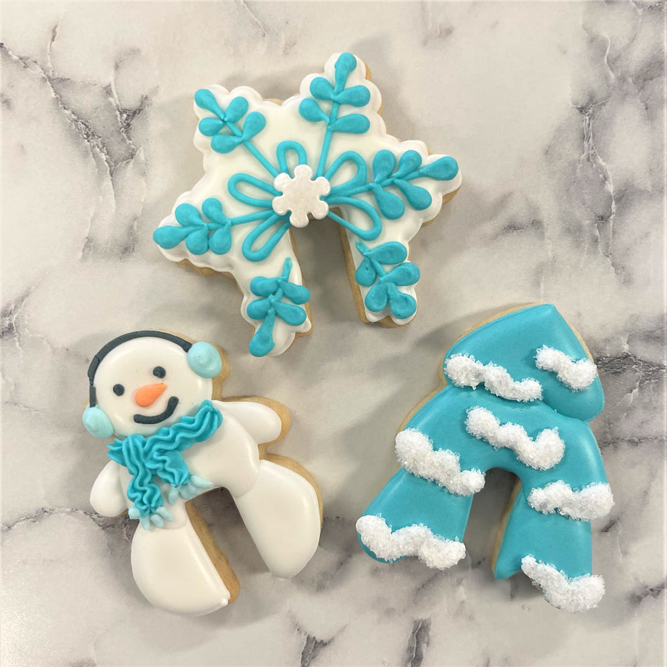 Winter Mug Huggers MINI 3pc Flour Box Club Cookie Cutter Set