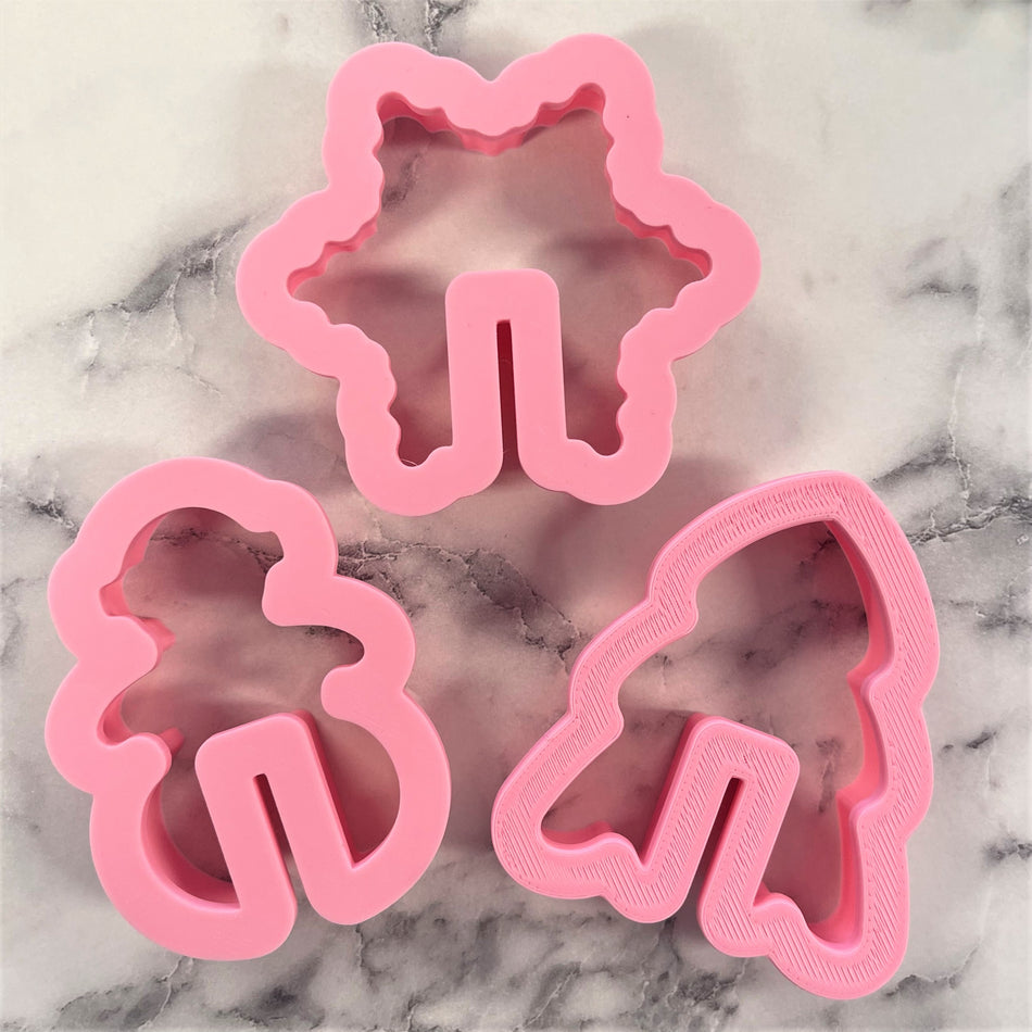 Winter Mug Huggers MINI 3pc Flour Box Club Cookie Cutter Set