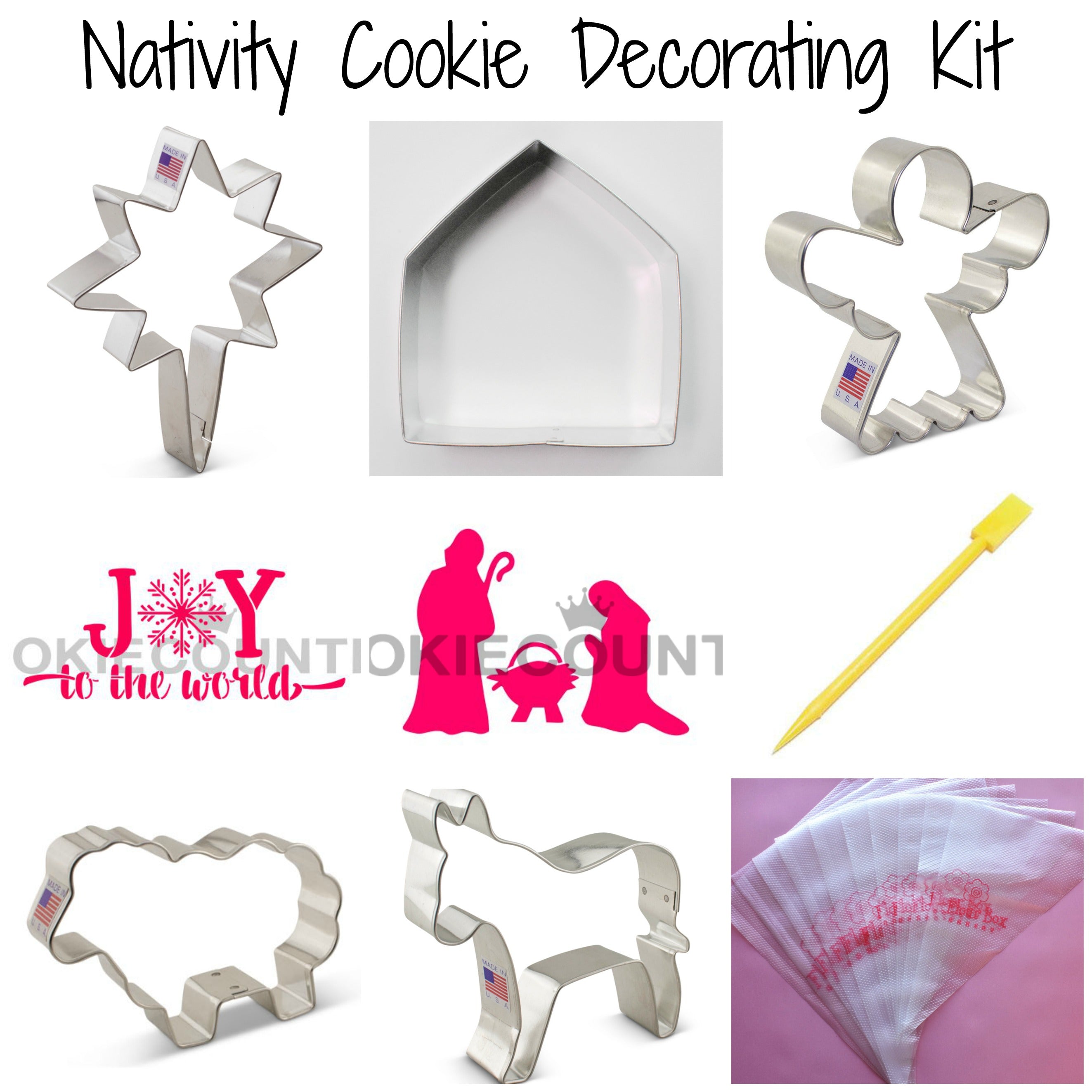 Christmas Faces Cookie Decorating Kit – The Flour Box