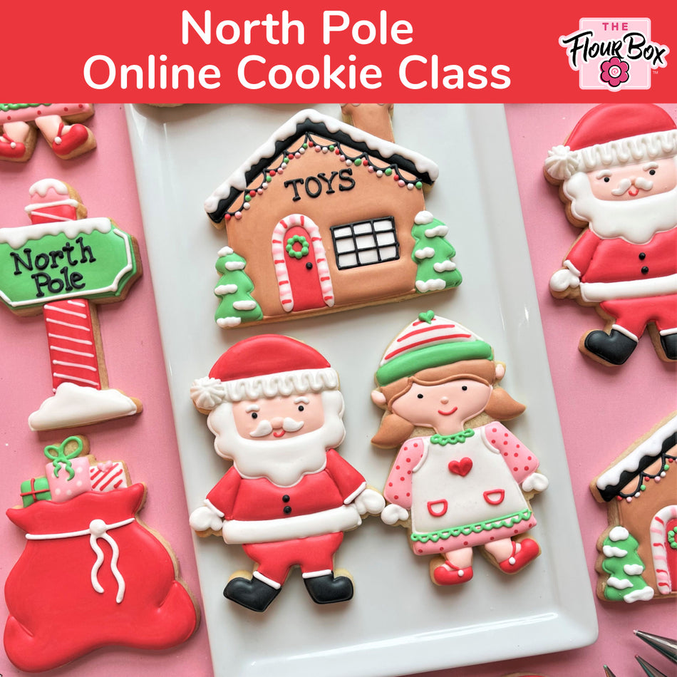 North Pole Cookie Decorating Class Recording with Optional Kit