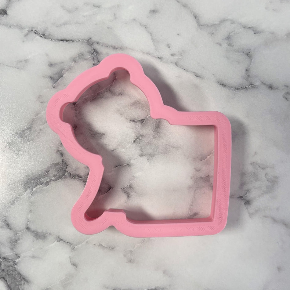 Panda with Note Cookie Cutter