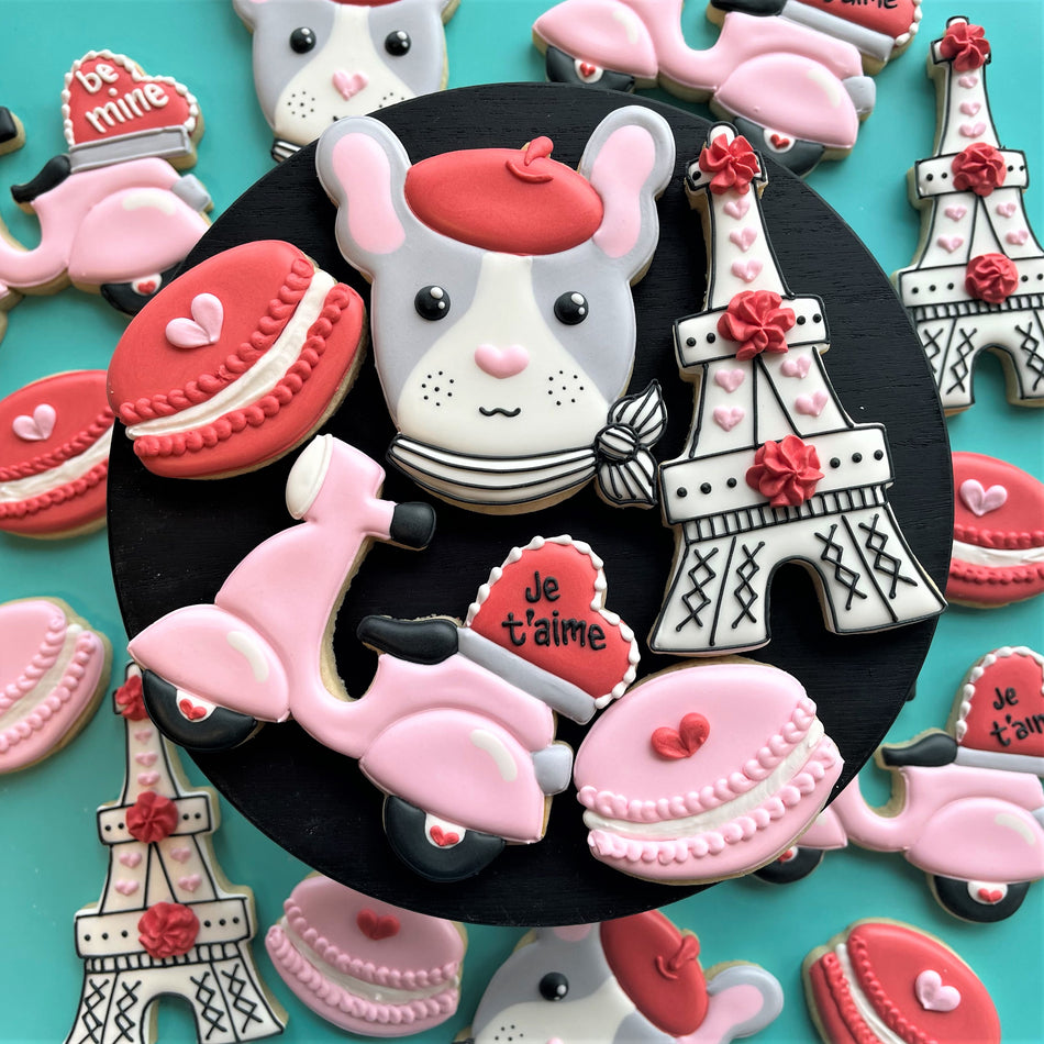 Paris Valentine Cookie Decorating Kit