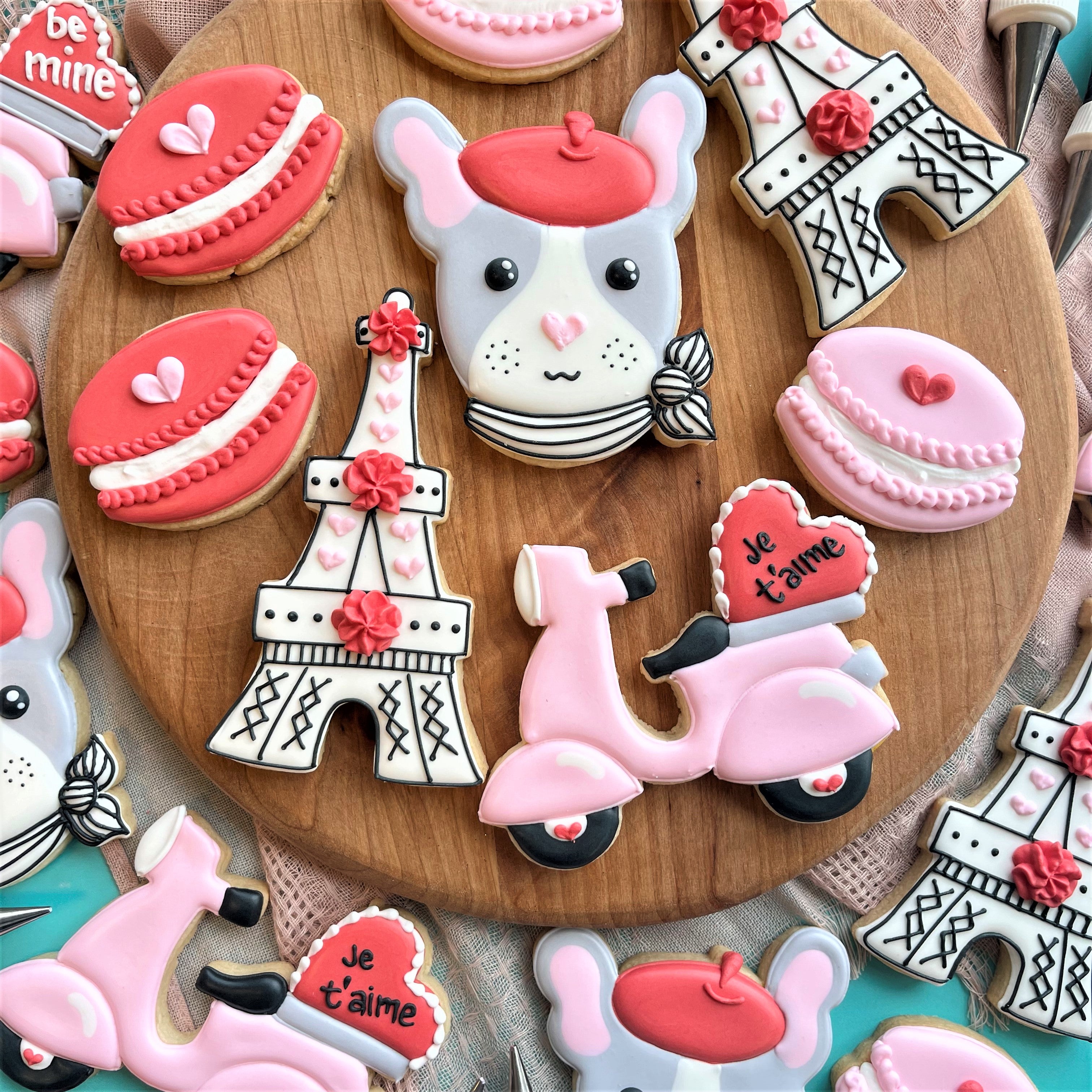 Paris Valentine's Cookie Decorating Class RECORDING