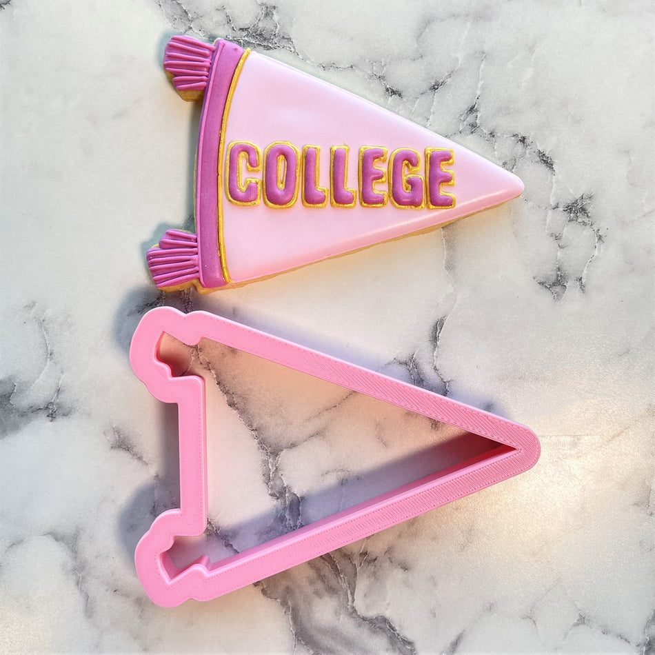 School Pennant Cookie Cutter