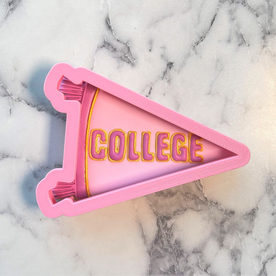 School Pennant Cookie Cutter