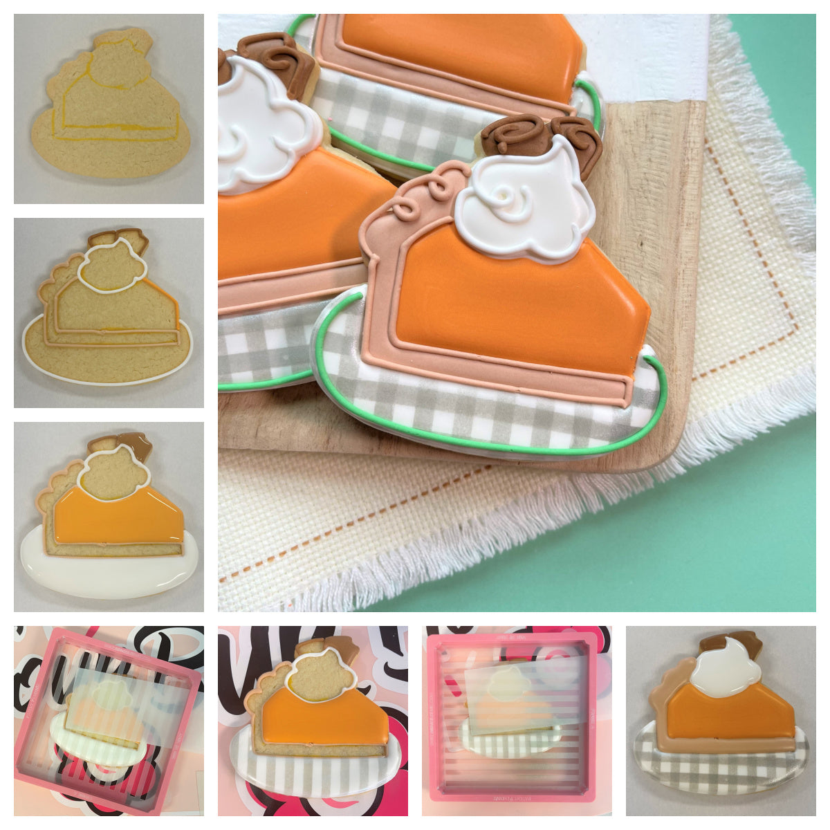 Pumpkin Pie on Plate Cookie Cutter