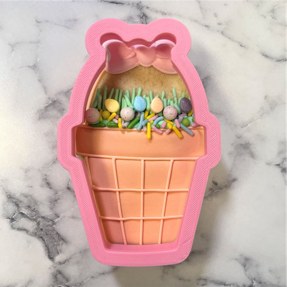 Potted Basket Cookie Cutter