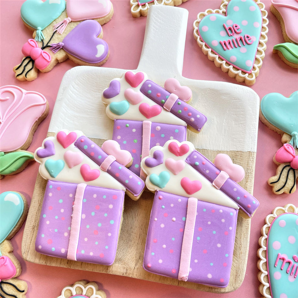 Gift with Hearts Cookie Cutter
