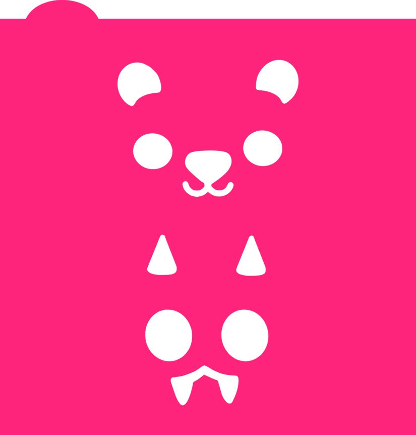 Pumpkin Animal Faces 2 pc Stencil