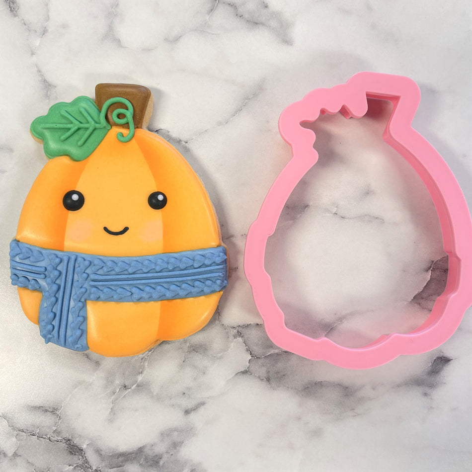 Pumpkin with Scarf Flour Box Club Cookie Cutter
