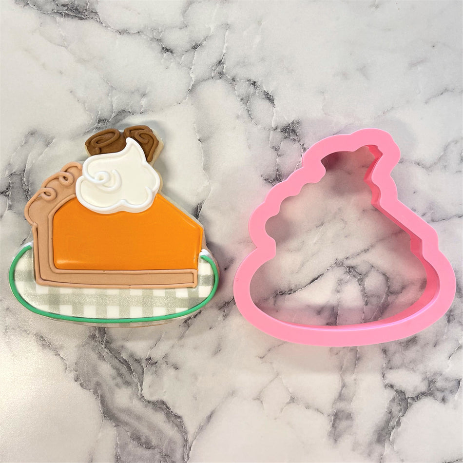 Pumpkin Pie on Plate Cookie Cutter
