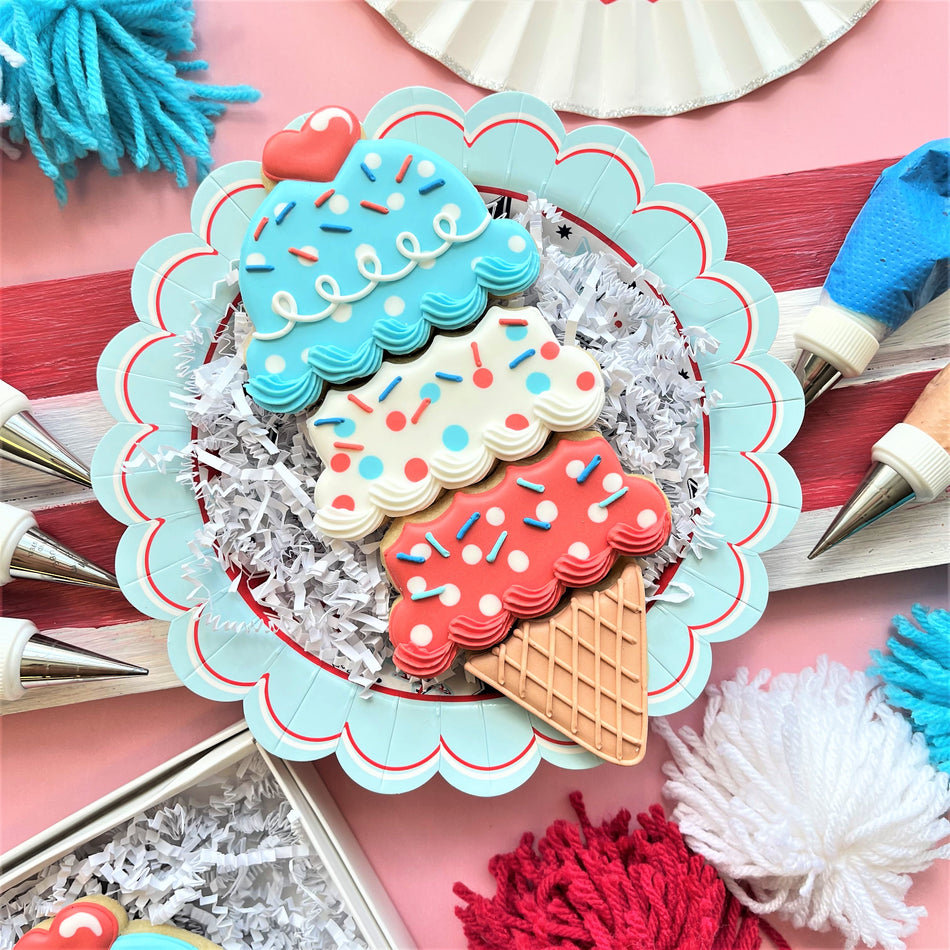 Ice Cream Cone Stack 4-in-1 Multi-Cookie Cutter