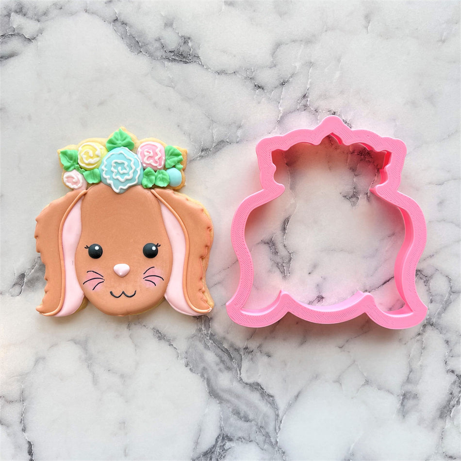 Floral Bunny Cookie Cutter