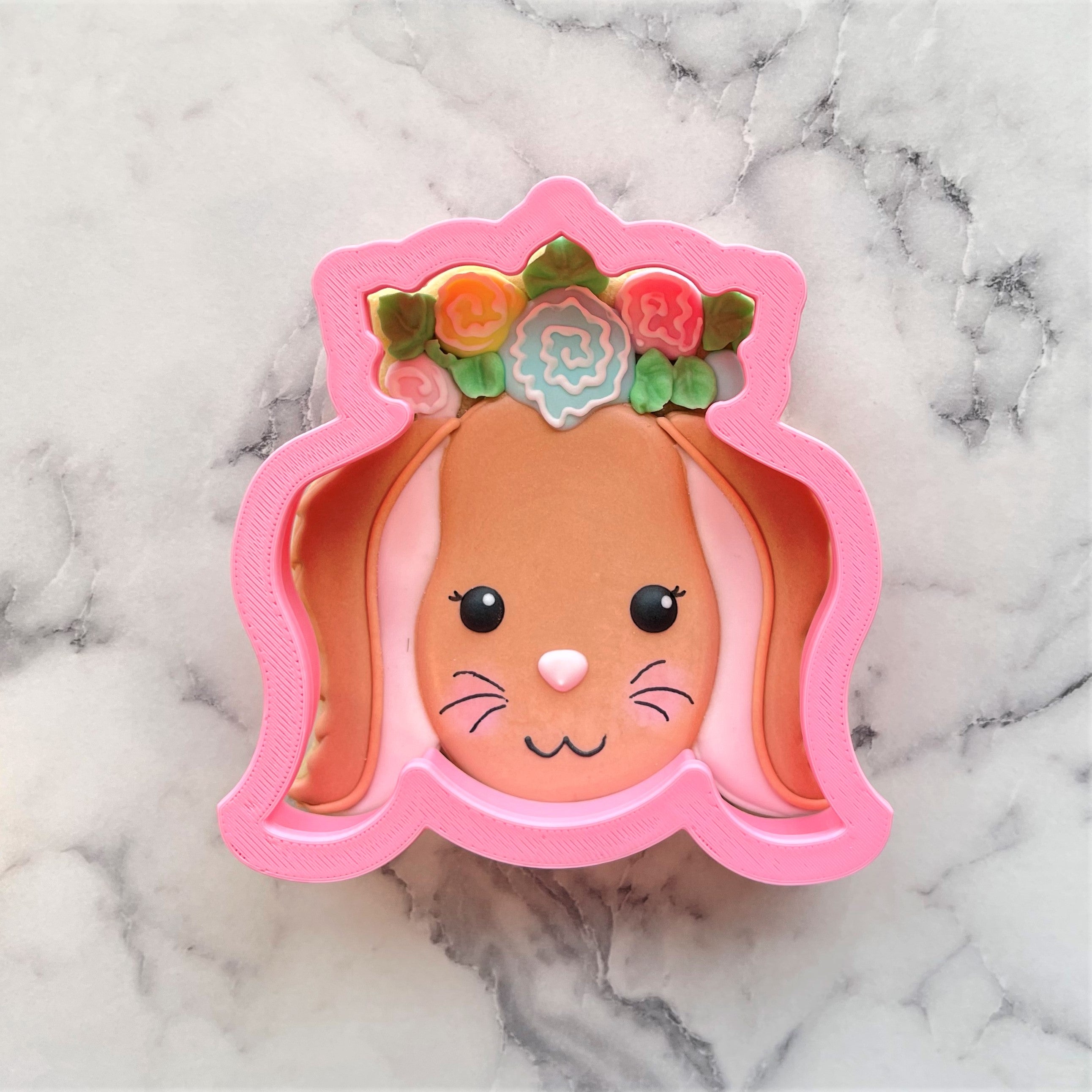Floral Bunny Cookie Cutter