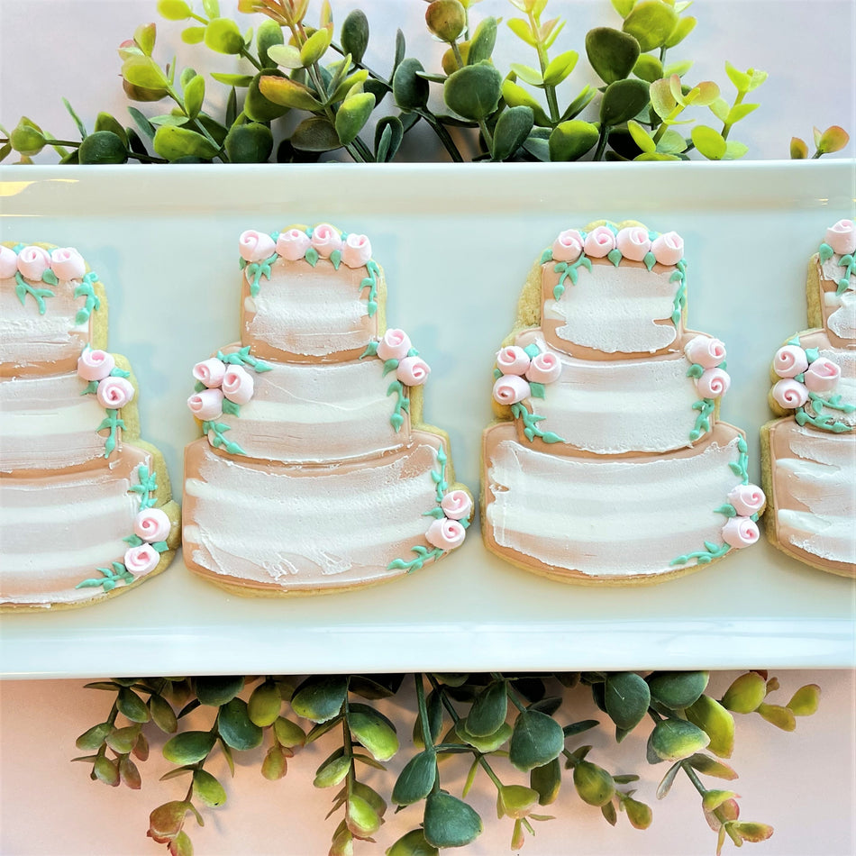 Rustic Wedding Cake Cookie Cutter