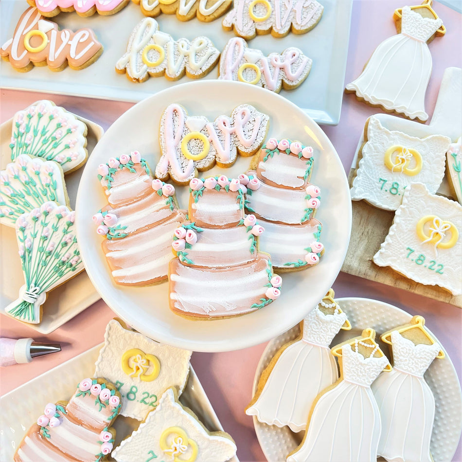 Rustic Wedding Cookie Decorating Class Recording with Optional Kit