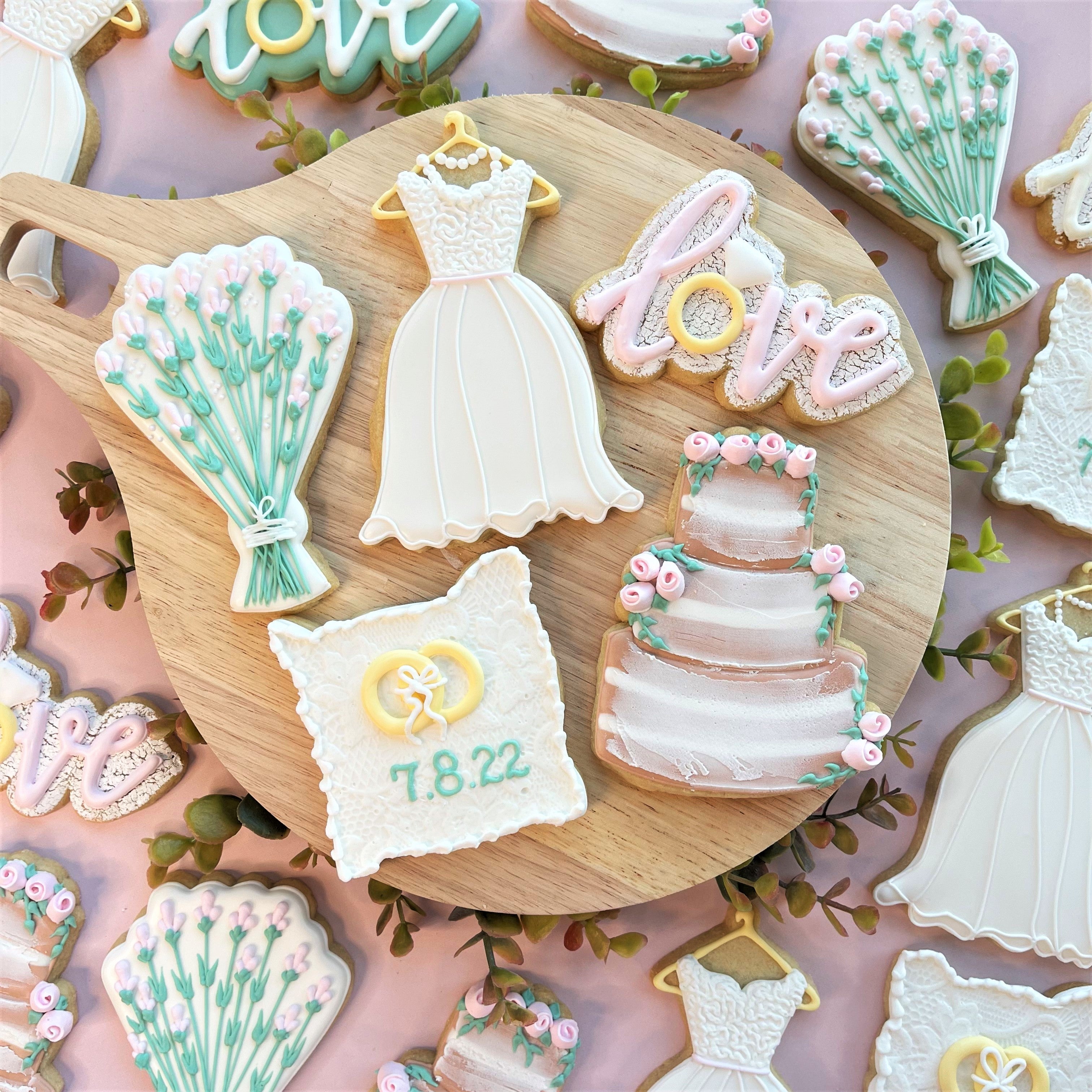 Rustic Wedding Cake Cookie Cutter